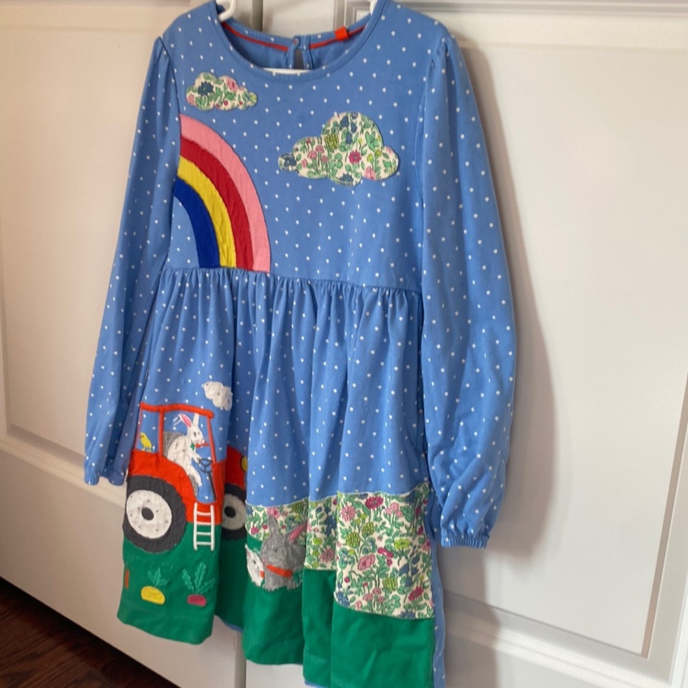 Mini boden girls Easter dress worn once or twice. In great condition!